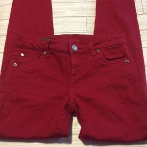 KUT DIANA skinny stretch red denim jeans